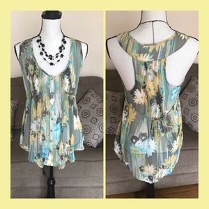 Gorgeous American Rag Sheer Babydoll Blouse